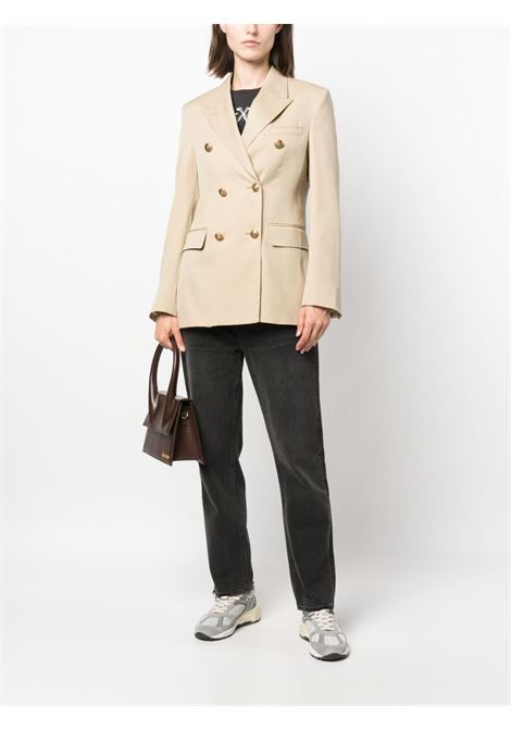 Beige double-breasted blazer - GOLDEN GOOSE women GOLDEN GOOSE | GWP00829P00126715272